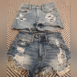 Distressed Denim Shorts AMERICAN EAGLE OUTFITTERS
